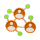 Ícone de rede, representando atividades práticas de networking.